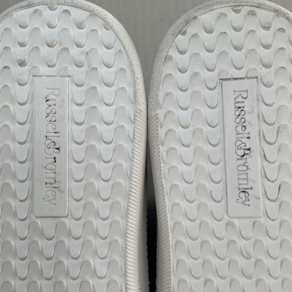 RUSSELL & BROMLEY PARK LACE Lace Up Platform Sneakers Shearling Trim EU 42 US 11 - Picture 13 of 14